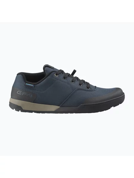 Férfi platform kerékpáros cipő Shimano dark blue. Méret: 46 EU kék