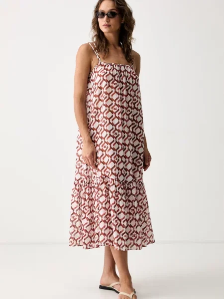 Max Mara Beachwear plážové šaty dámske ALISSO hnedá