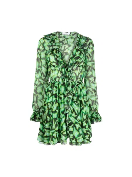 Sukienka Msgm z falbankami