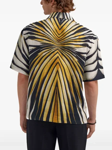 Cămașă Roberto Cavalli cu imagine galben