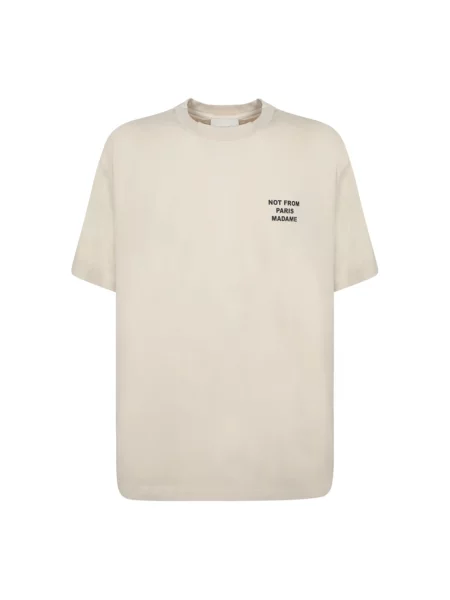 Drôle de Monsieur t-shirt Le T-Shirt Slogan z nadrukiem beżowy