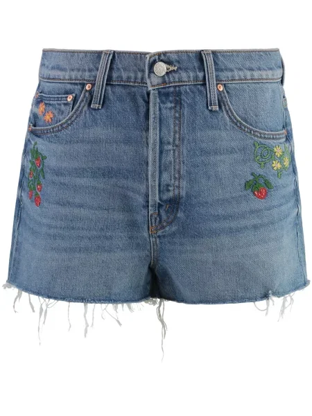 Szorty jeansowe Mother niebieskie