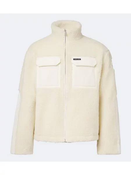 Ursuleț de pluș geacă Canada Goose alb