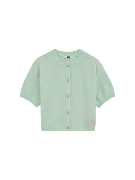 WE Fashion Geacă tricotată mentă verde