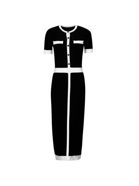 Rochie Karl Lagerfeld tricotate clasică negru