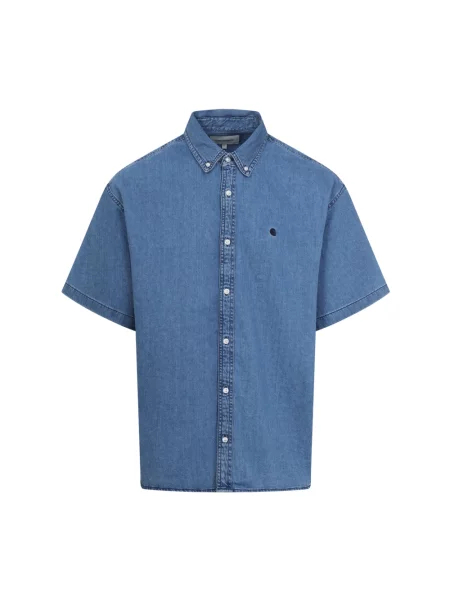 Carhartt WIP S/S Lucas Shirt koszula jeansowa niebieska