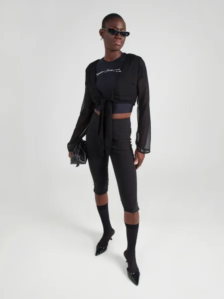 Versace Jeans Couture Tričko / priehľadná čierna