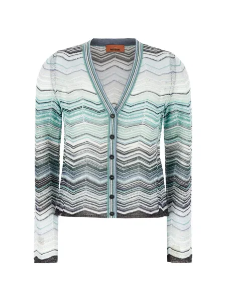 Cardigan Missoni tricotate albastru