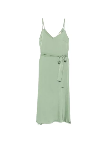 Rochie midi Moutaki cu decolteu în V verde