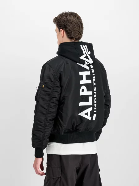 ALPHA INDUSTRIES Demisezoninė striukė juoda