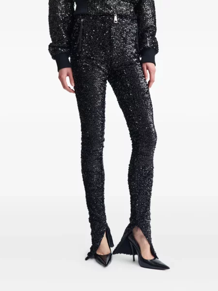 Pantaloni 16arlington cu paiete negru