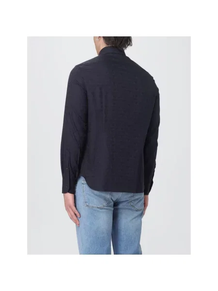 Koszula Emporio Armani casual niebieska