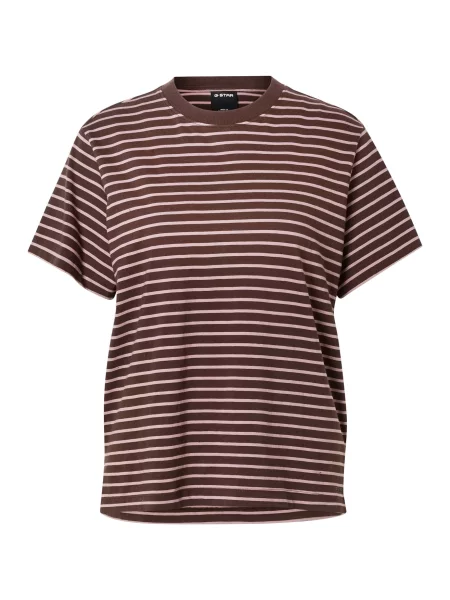 G-STAR Tricou Unit deschis / ciocolatiu bej