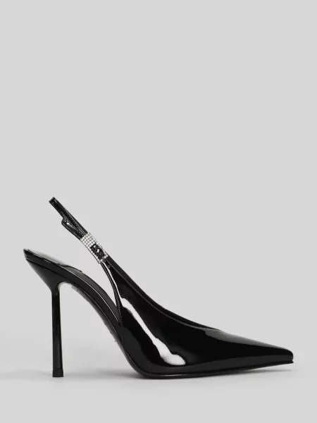 Pantofi cu toc Le Silla slingback negru