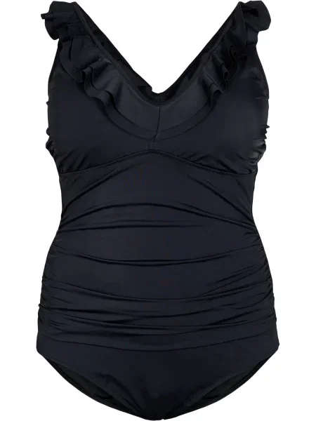 Swim by Zizzi Costum de baie întreg Skitrin' negru