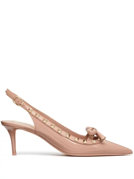 Pantofi cu toc Valentino Garavani slingback roz