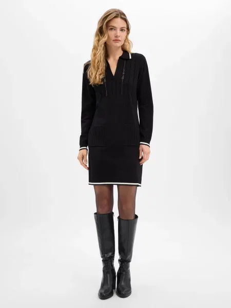 Liu Jo Collection sukienka z dzianiny Kobiety S czarny