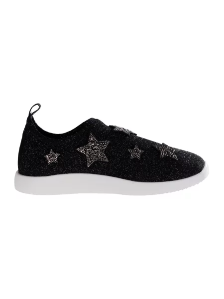 Sneakersy Giuseppe Zanotti ze stretchu czarne