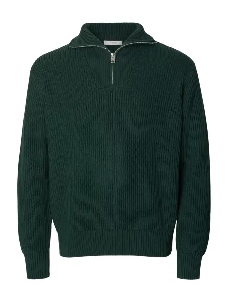 SELECTED Pulover SLHDry pin verde