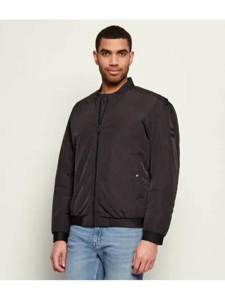 BOSS ORANGE Bomber dzseki Ovarsi | Relaxed fit fekete