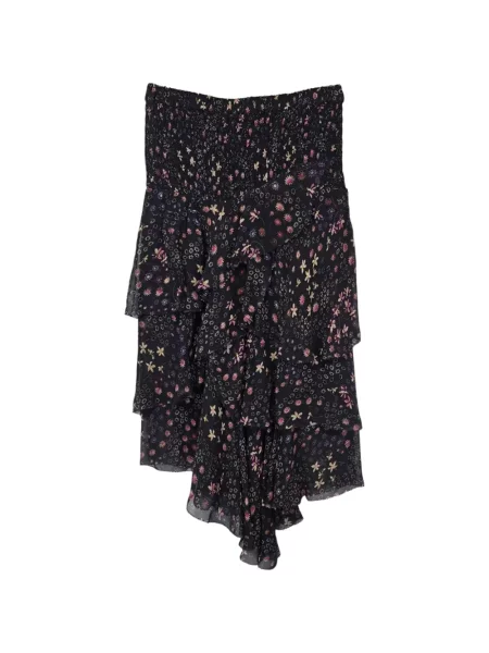 Fustă Marant Etoile cu model floral cu imagine negru