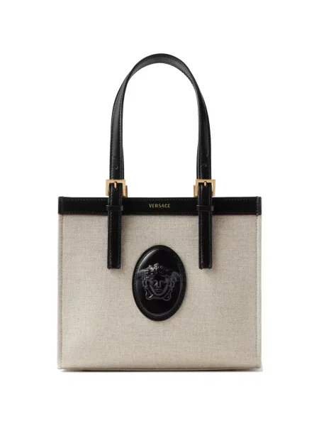 Geantă shopper Versace din canvas