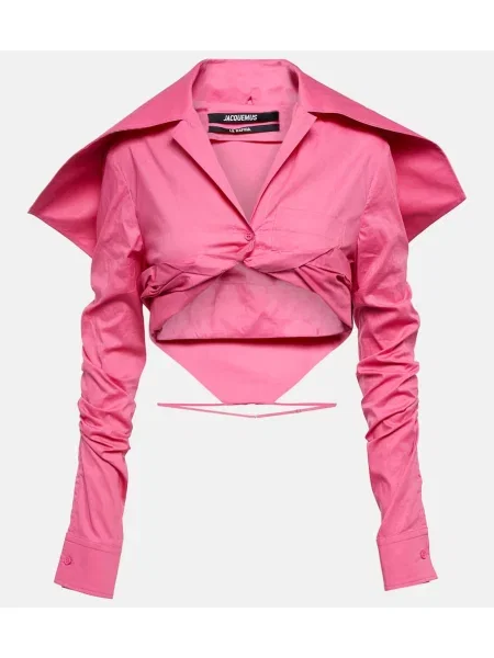 Cropp cămașă Jacquemus roz