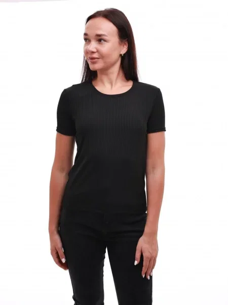 Футболка ЕДЕЛЬВЕЙС віскоза/поліестер чорний
