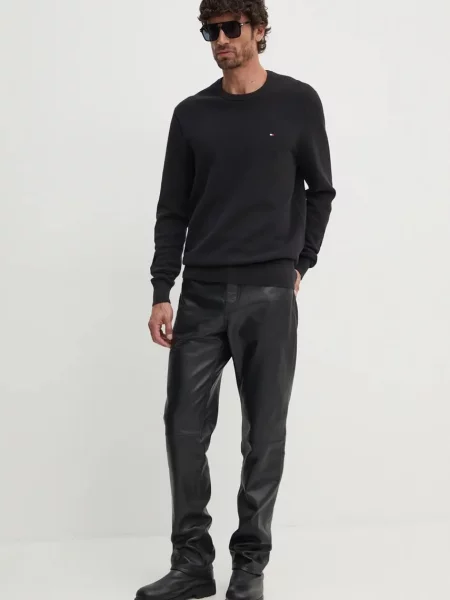 Πουλόβερ Tommy Hilfiger μαύρο