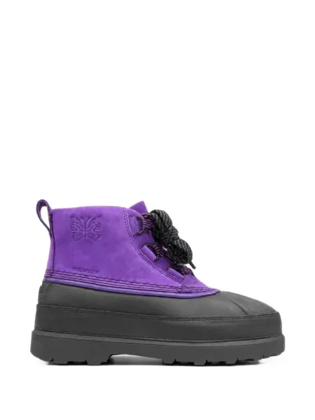 Botine Needles cu autograf violet