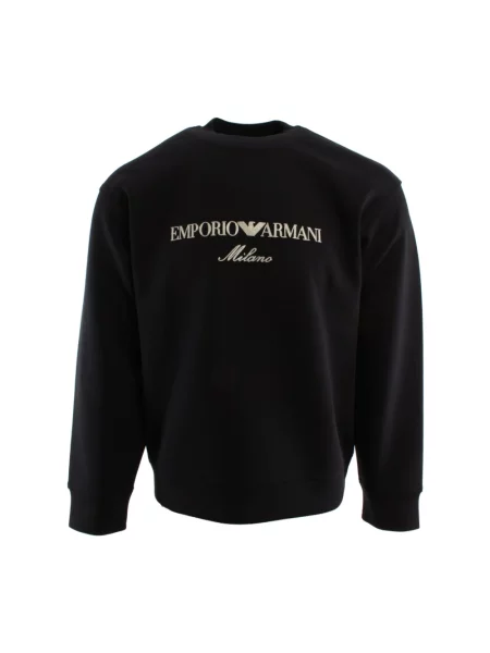Bluza Armani z dżerseju niebieska