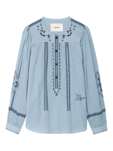 Tunică Zadig&voltaire cu broderie albastru