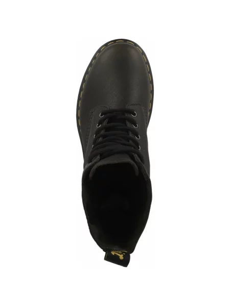 Botki Dr. Martens skórzane zielone