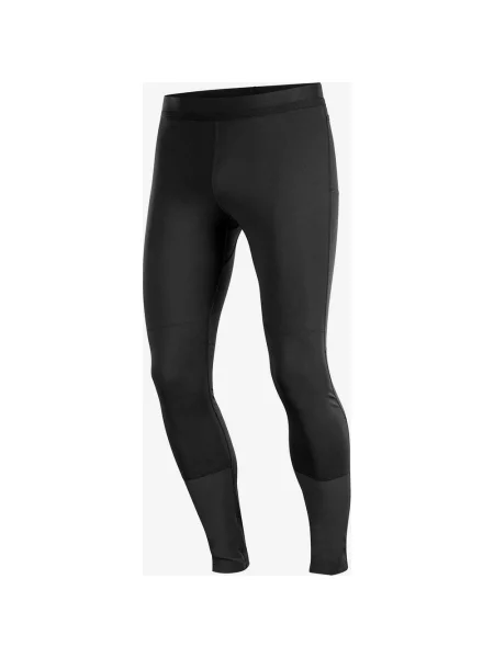 Legginsy długie Salomon Cross Run grafitowe XXL czarne