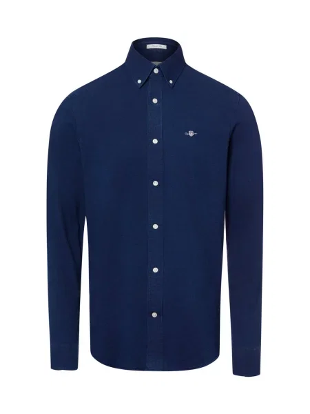 Gant Koszula Mężczyźni Regular Fit M niebieski