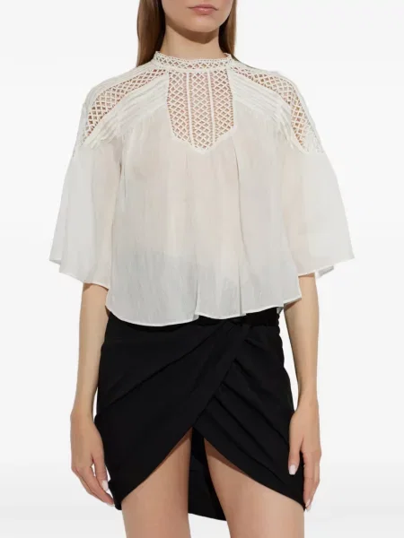 Top Marant Etoile tricotate alb