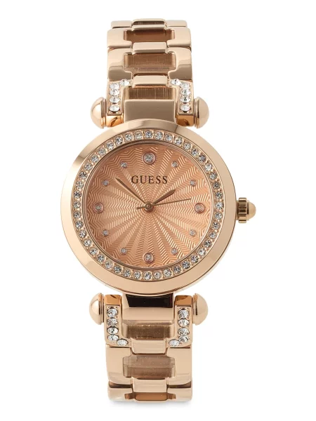 GUESS Ceas analogic GINGER auriu roz