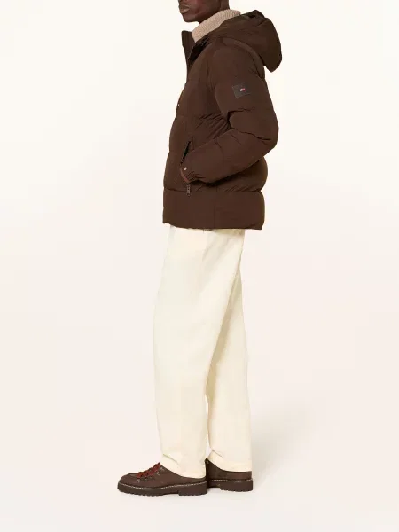 TOMMY HILFIGER Zimní bunda tmavě hnědá