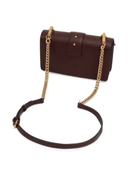 Geanta crossbody Pinko din piele maro