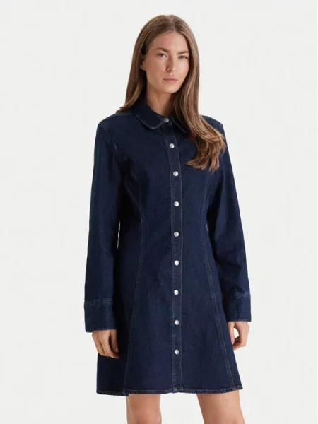 Traper haljina Calvin Klein Jeans tamnoplava