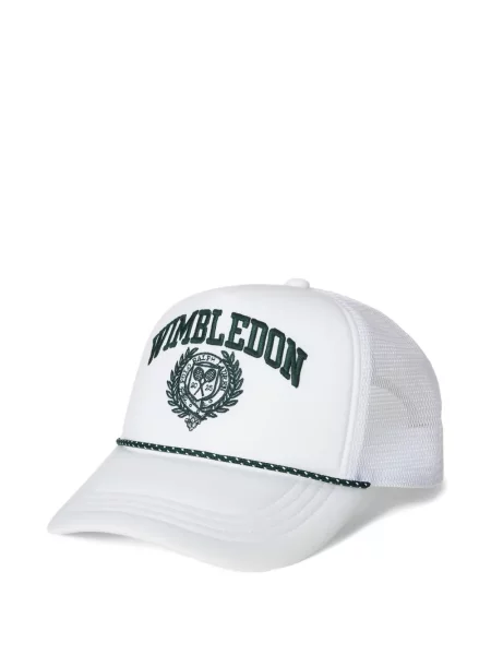Tricou Polo Ralph Lauren din piele cu broderie în carouri maro