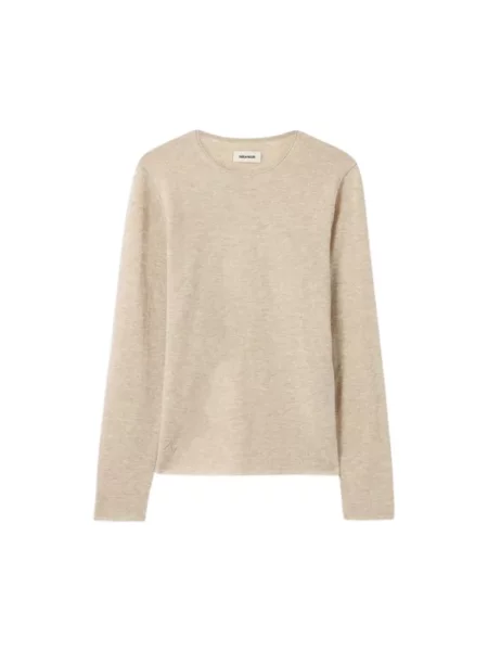 Sweter Zadig & Voltaire z kaszmiru beżowy