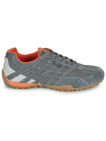 Pantofi Geox cu model piele de șarpe gri