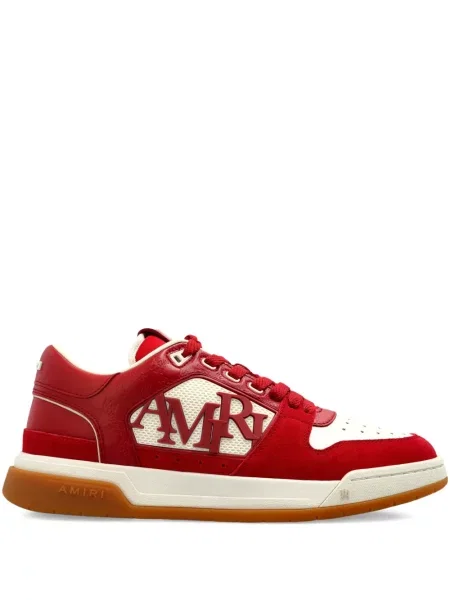 Sneakerși Amiri cu șireturi din dantelă roșu