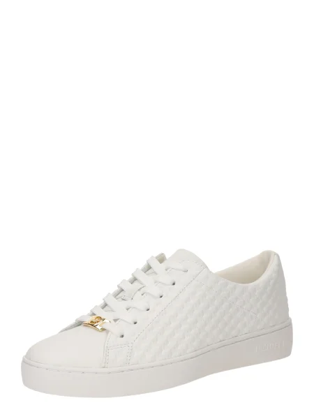 Sneakerși Michael Michael Kors cu șireturi din dantelă alb