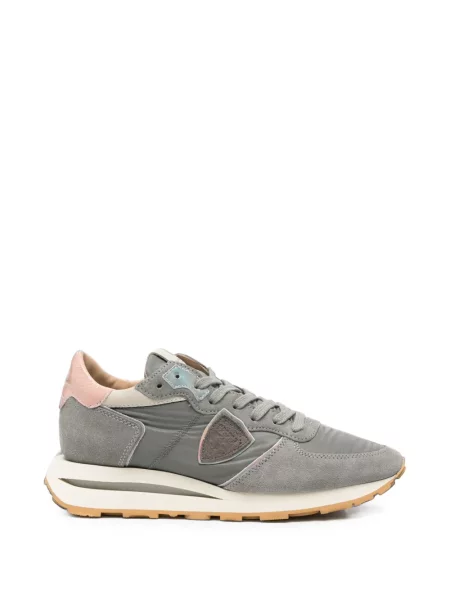 Sneakerși Philippe Model Paris din piele de căprioară gri