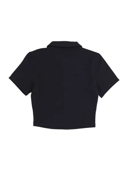 Krótka koszulka polo Nike z krótkim rękawem czarna