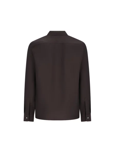 Koszula Jil Sander wełniana brązowa