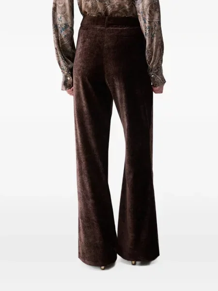 Pantaloni Liu Jo de catifea maro