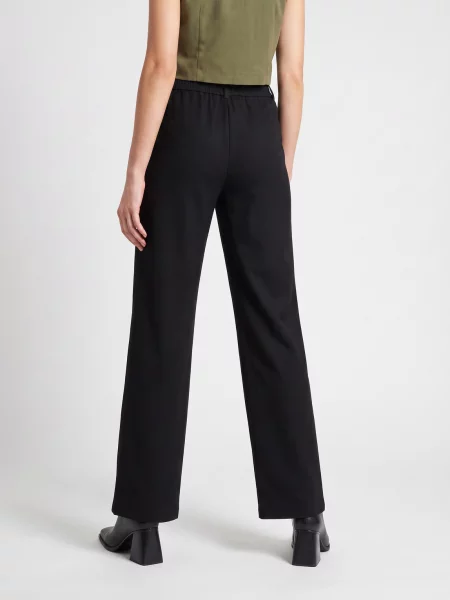 ONLY nohavice Poptrash Straight Fit čierna